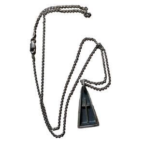 925 Silver James Avery Necklace 10.5g Cross Pendant 24" Chain Signed Italy